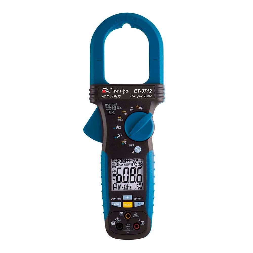 Alicate Amperímetro Digital 1000V True-RMS CAT III / CAT IV - Minipa ET-3712