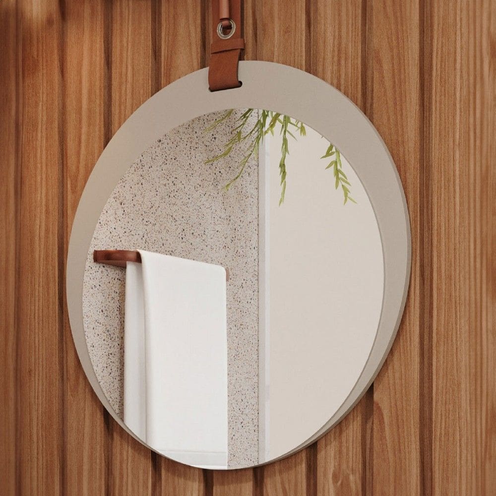 Espelho Decorativo Lua 100% Mdf Cappuccino - Mgm Móveis