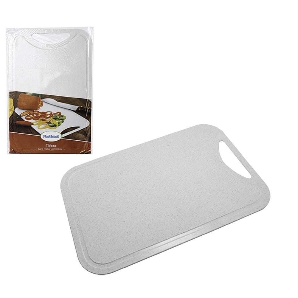 Tábua Cortar Carnes De Polipropileno Cor Branca