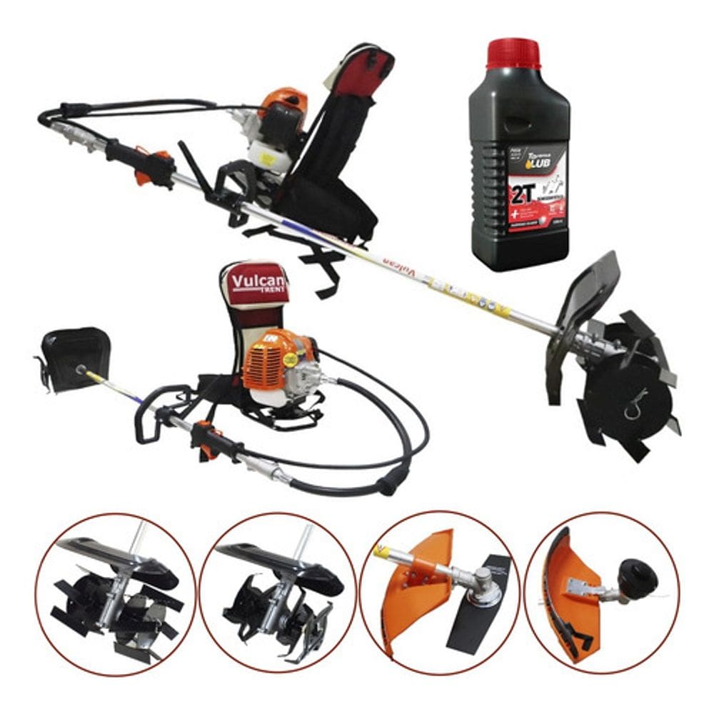 Roçadeira Capinadeira Vulcan 4 Em 1 Com Oleo Toyama 2 Tempos