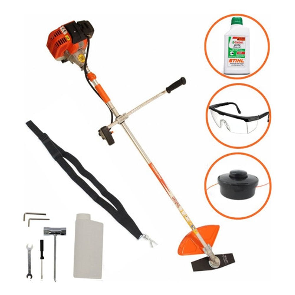 Roçadeira Vulcan Trent Vr-430s Gas. + Oleo Stihl 2t + Oculos