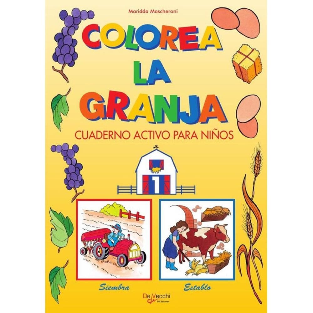 Colorea la granja 1 - Espanhol