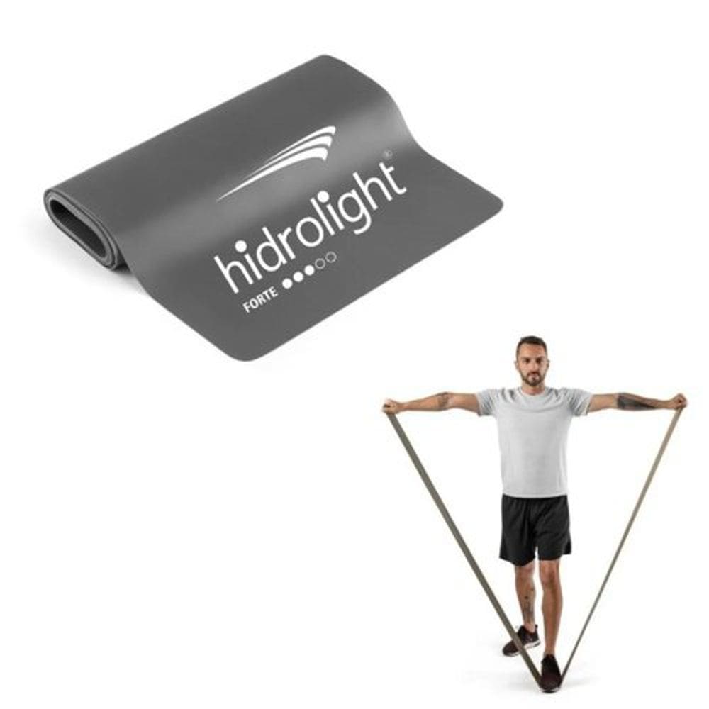 Faixa Elástica Forte Para Exercícios Fisioterapia Pilates Alongamento Yoga Thera Band Hidrolight