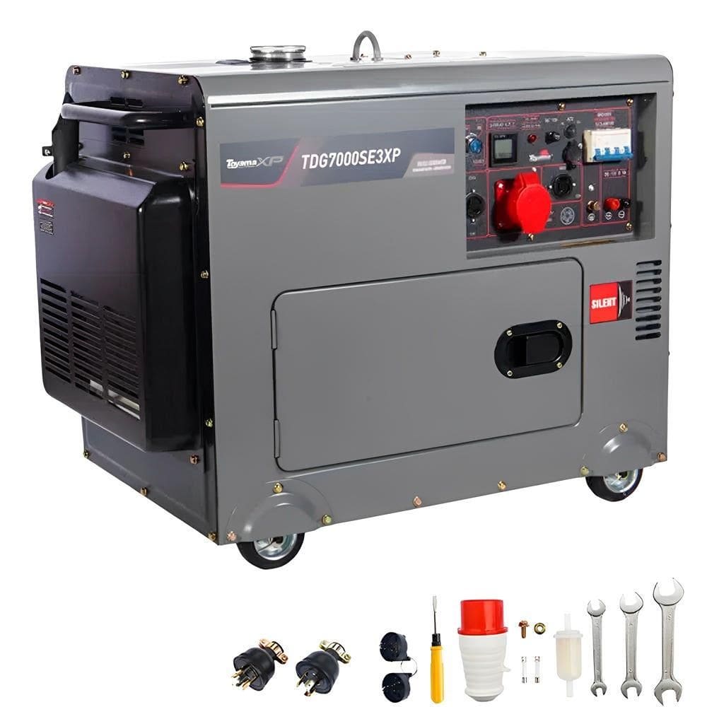Gerador Diesel Cabinado 418 cc 6,5 KVA 251-072 Trifásico TOYAMA