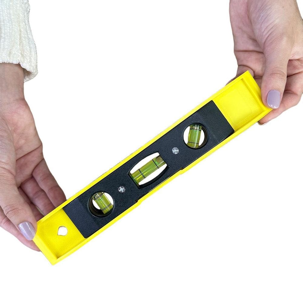 Nível Torpedo 228Mm 9 Pol Com Base Magnética De 3 Bolhas