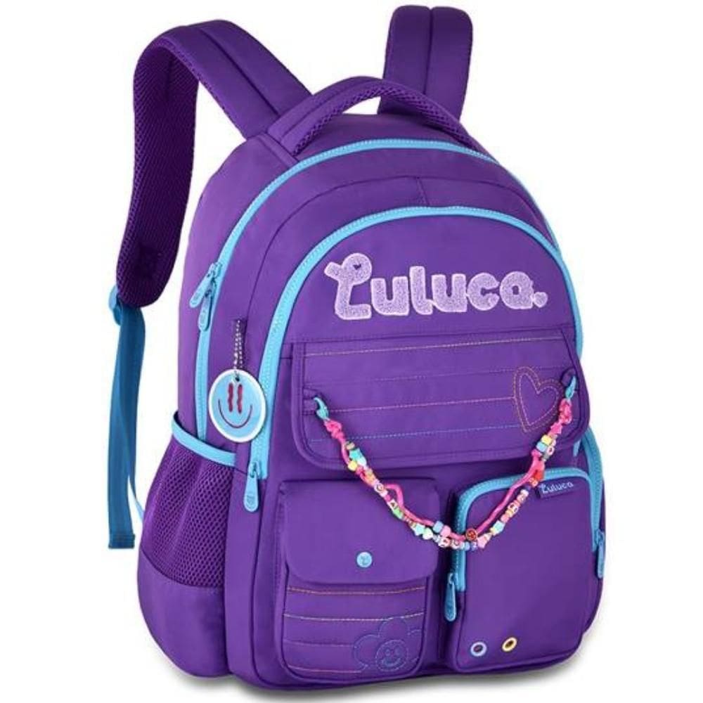 Mochila De Costas Em Crinkle Oficial Luluca Lu24611