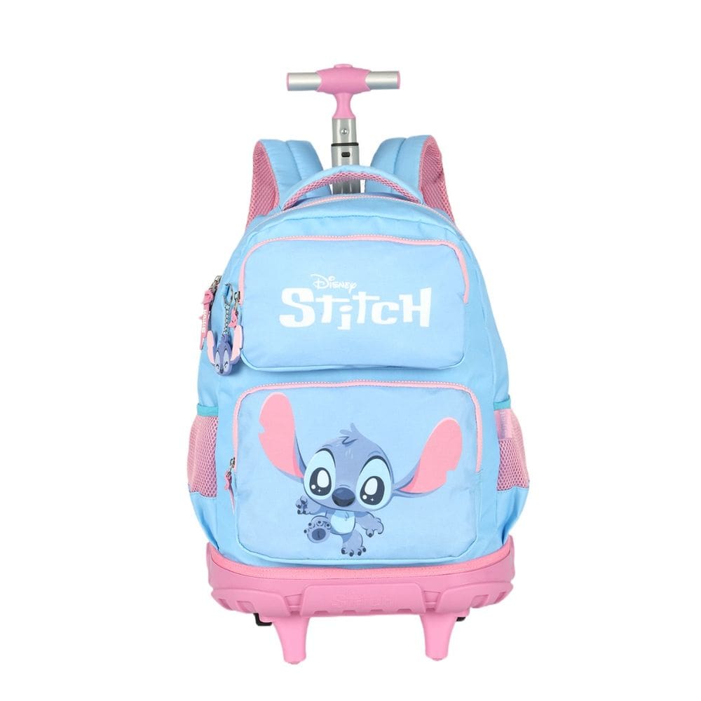 Mochila Escolar Rodinhas Stitch Disney Meninas Juvenil