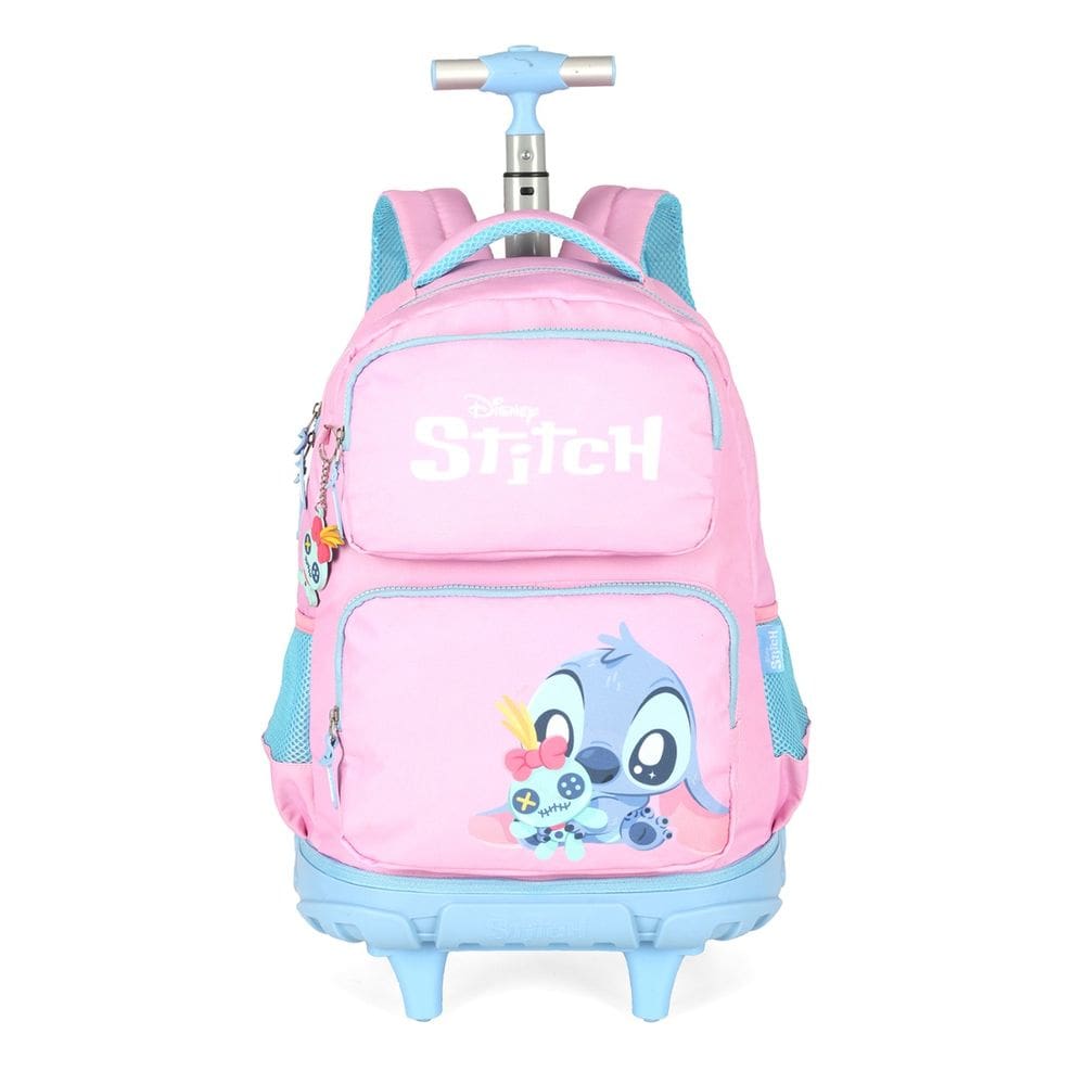 Mochila Escolar com Rodas Stitch Disney Meninas Juvenil