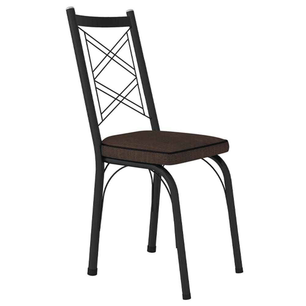 Cadeira Tubular Europa 143 Preto ARTEF