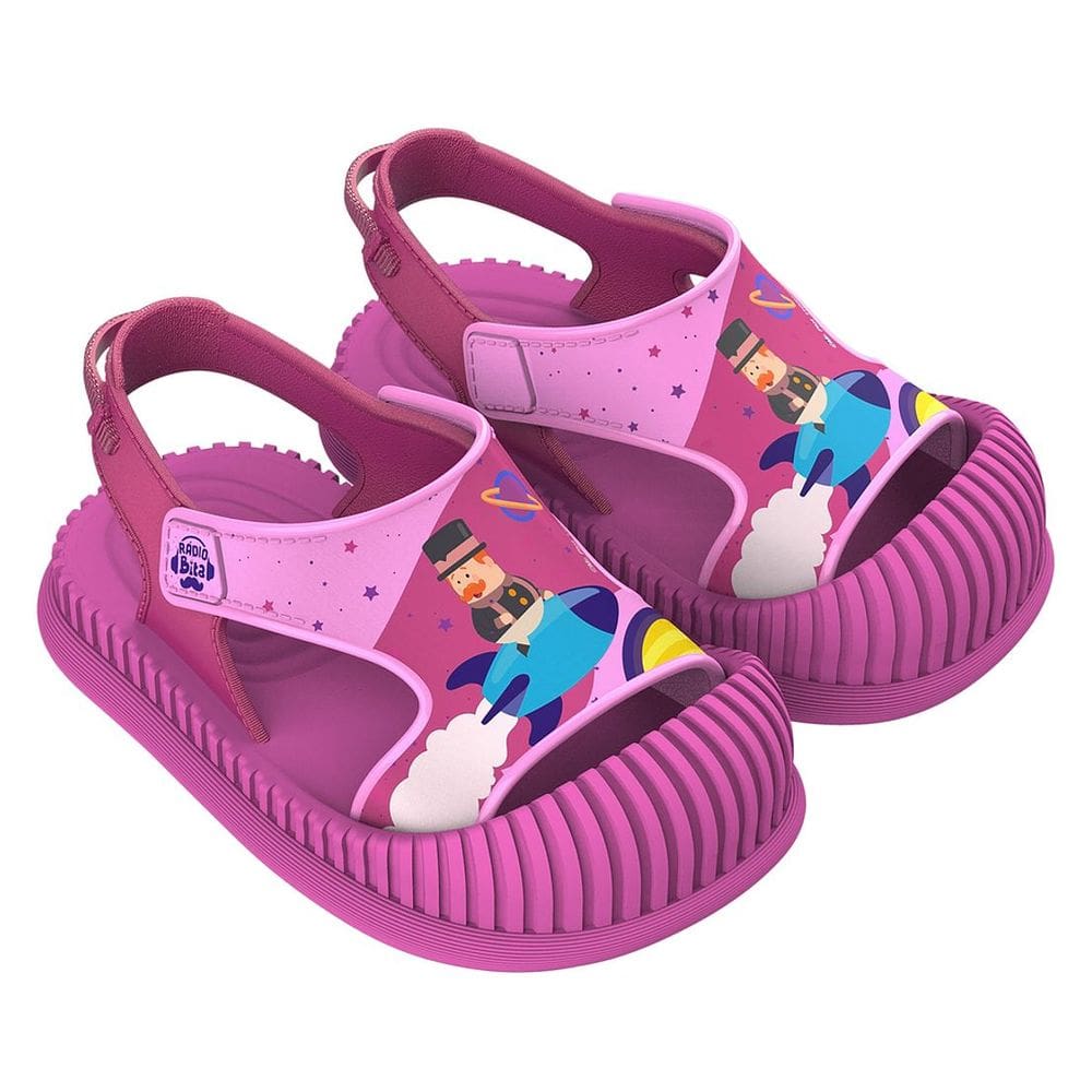Sandalia Infantil Menina Conforto Mundo Bita Spacial 23039