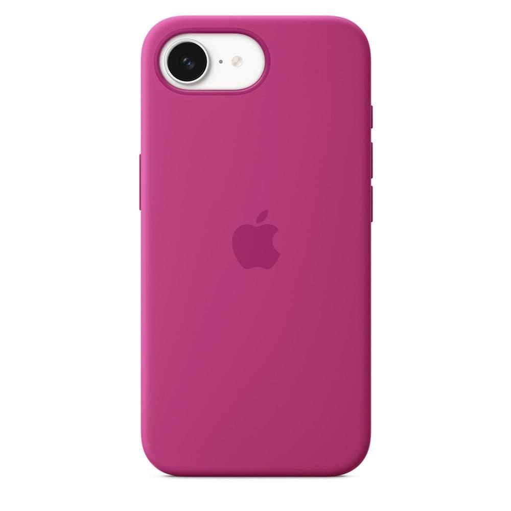 Capa de silicone para iPhone 16e – Fúcsia