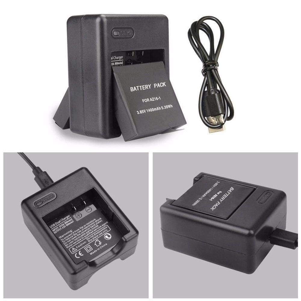 Carregador Duplo para Câmera Xiaomi Yi 2k