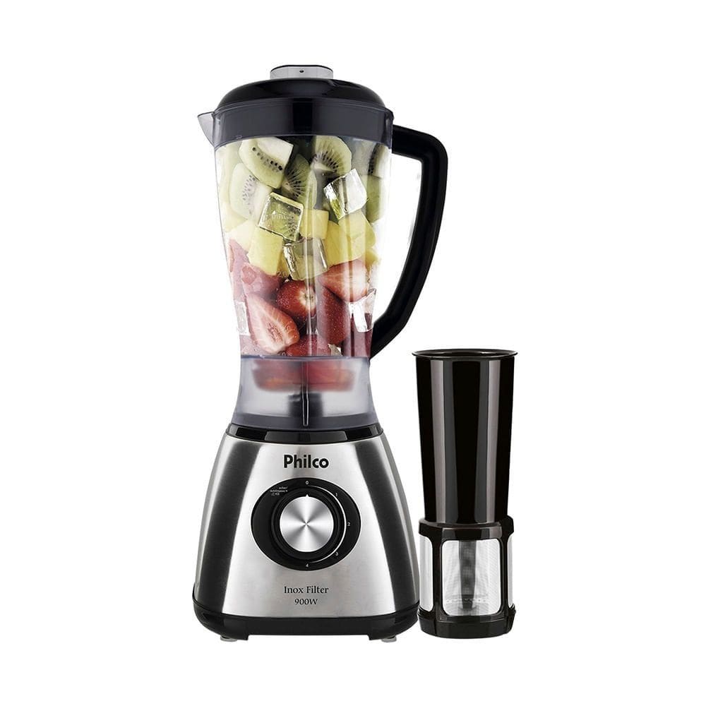 Liquidificador Philco Inox Filter 900W Preto