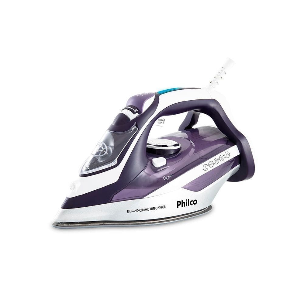 Ferro a Vapor Philco PFE Nano Ceramic Turbo Vapor Lilás