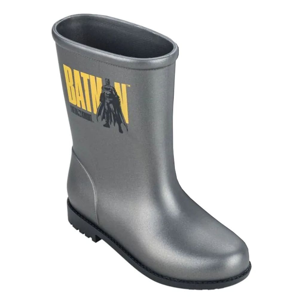 Bota Galocha Infantil Menino Impermeável Batman Rain Fun
