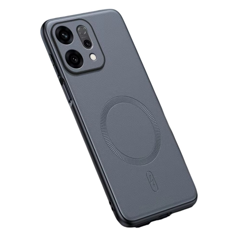 Capinha Couro Luxo Slim Magsafe Magnetica Para Oppo Reno14 F 5g