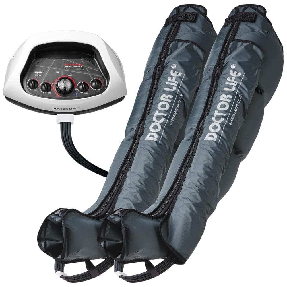 Massageador Elétrico de Compressão para Pernas, Bivolt, DOCTOR LIFE SP 2000, Azul