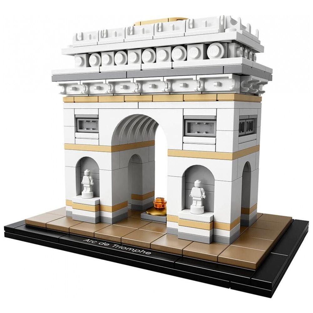 Kit de Construção Arquitetura Arco do Triunfo com 386 Peças para 12 Anos ou mais, LEGO 6174069, Branco
