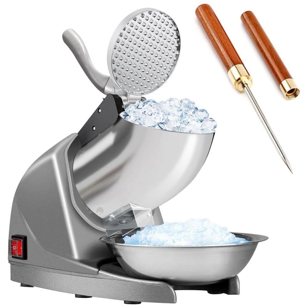 Máquina de Raspadinha Elétrica 129 kg, h com Lâmina Tripla 2000 RPM, 110v, HORGELU SBJ01, Prateado