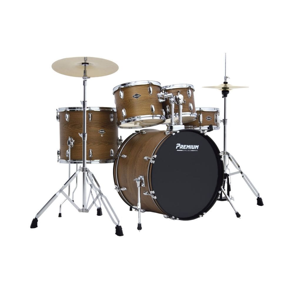 Bateria Acústica Premium Max PM22 Dark Wood com Bumbo 22”