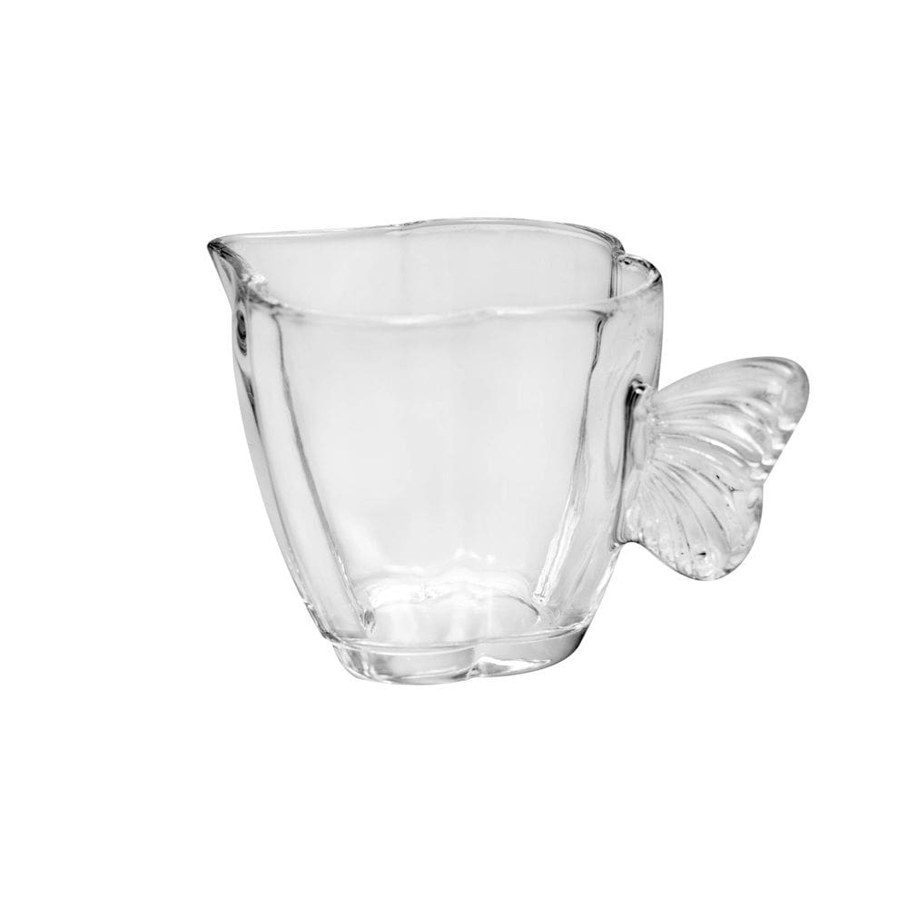 Leiteira de Vidro Butterfly Transparente 230ml Wolff