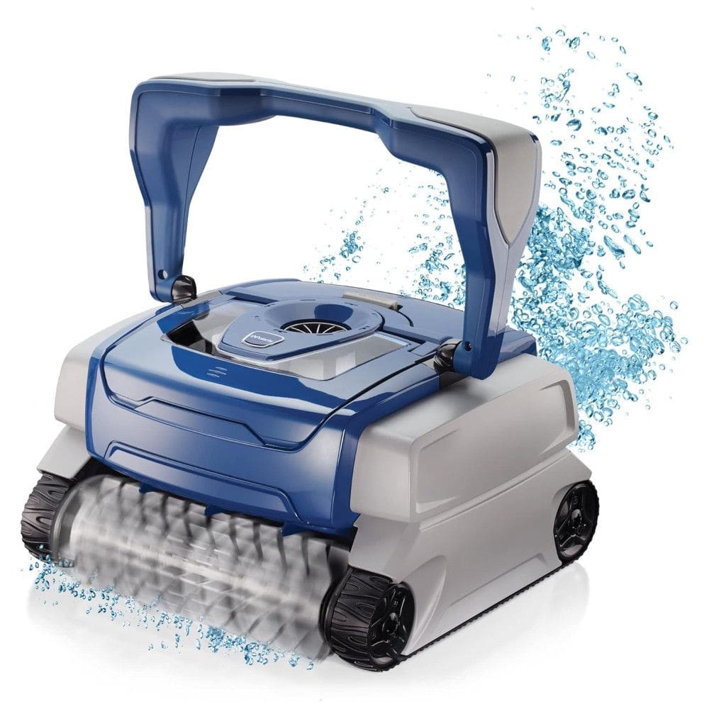 Robô Aspirador de Piscina com Cabo, Escalada de Parede, Sucção Forte e Tampa Transparente para Piscinas até 12m2, 110V, Polaris F8050, Azul