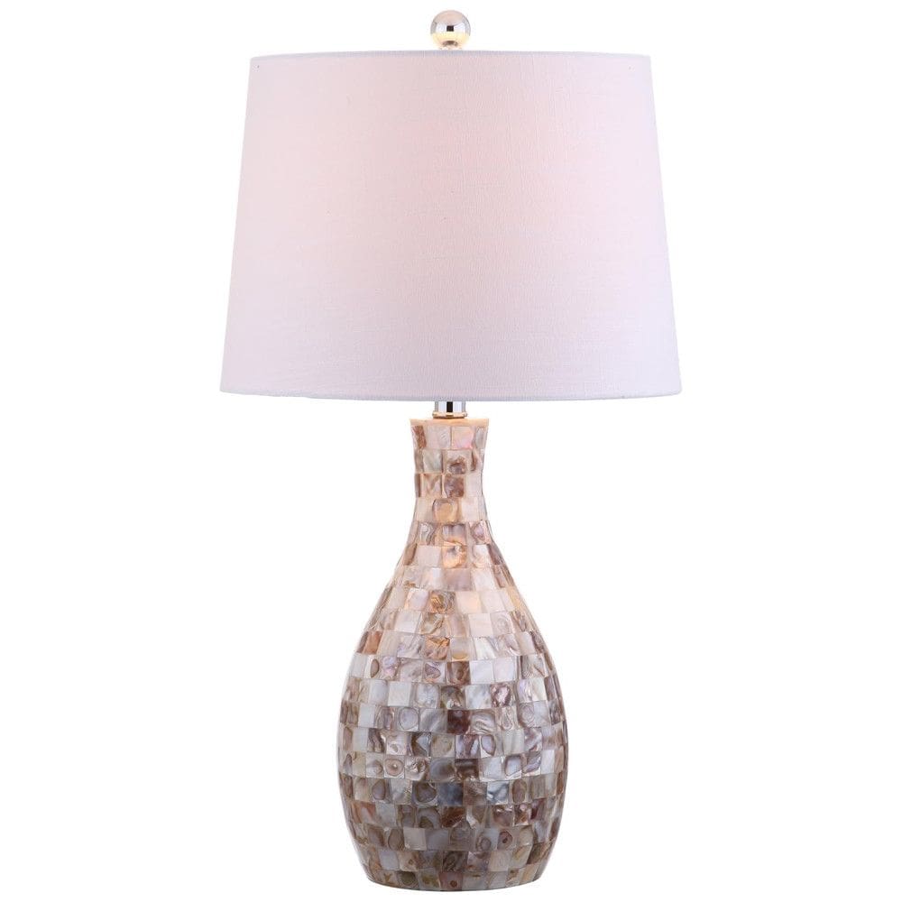 Abajur Luminária de Mesa, Estilo Costeiro Contemporâneo com 67 cm de Altura para Quarto, Sala de Estar e Escritório, 110V 100W, JONATHAN Y