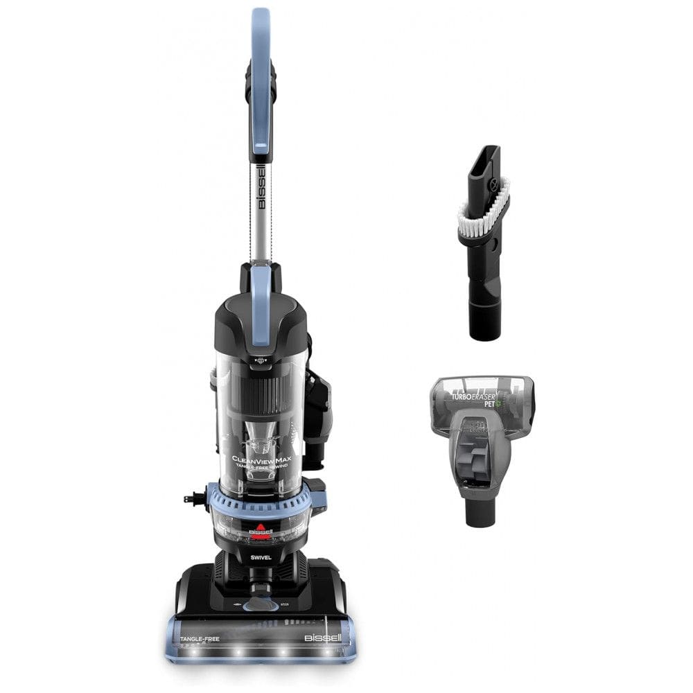 BISSELL CleanView Max TangleFree Rewind com Faróis de LED, Escova Livre de Embaraços, Recolhimento Automático do Cabo e Ferramentas para