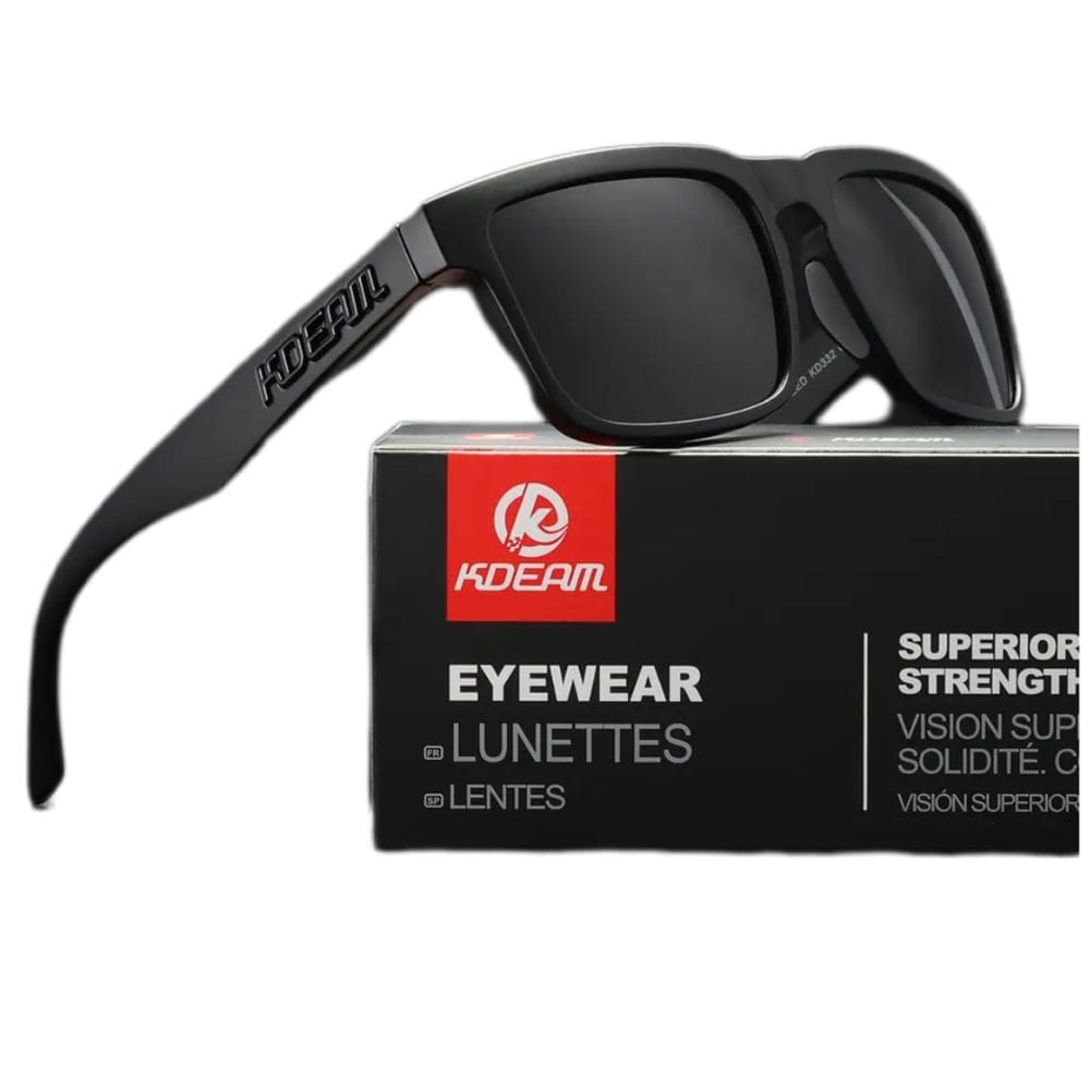 Óculos De Sol Esportivo Polarizado Kdeam C1 All Black