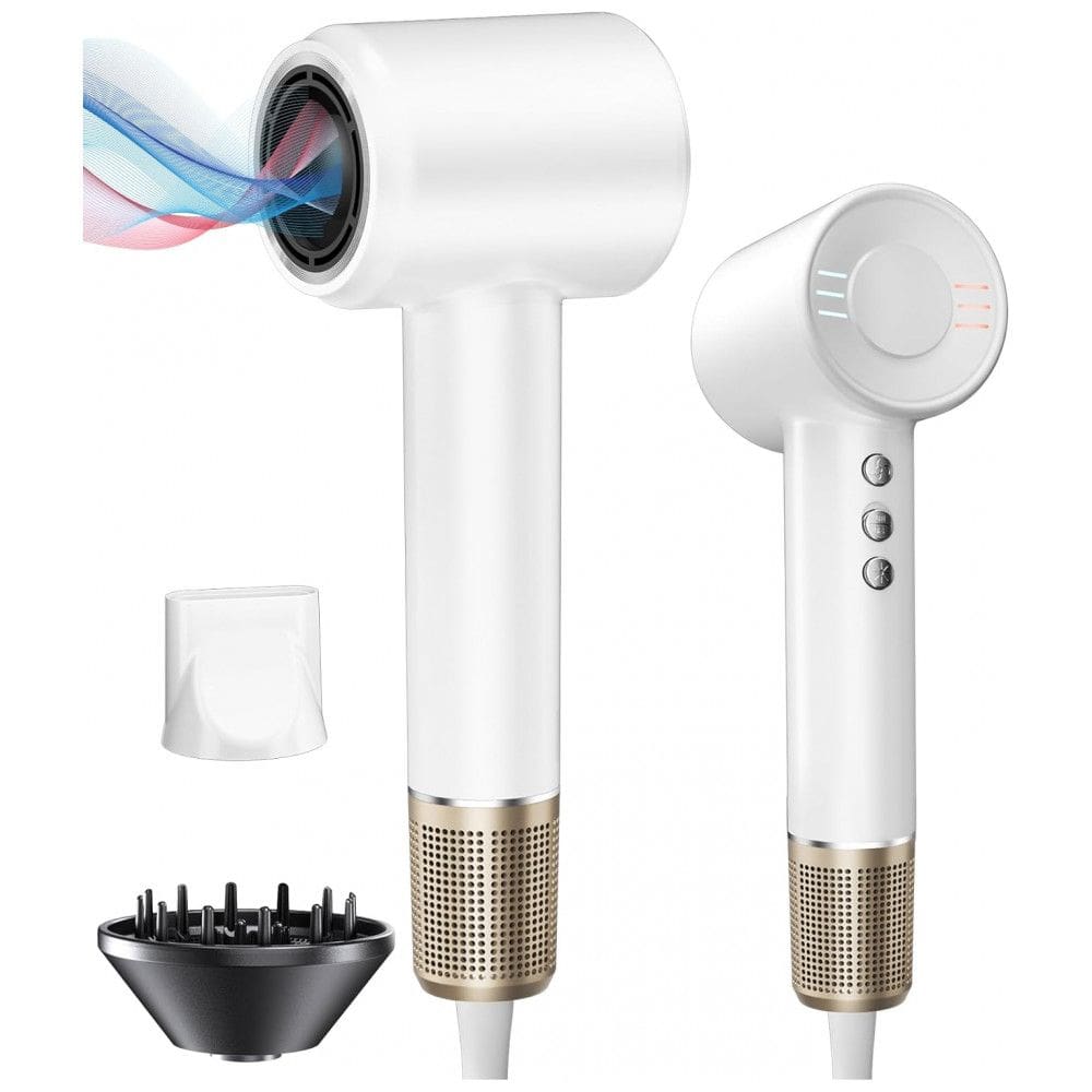 Secador de Cabelo Bopcal de Íons Negativos de Alta Velocidade 150.000 RPM para Secagem Rápida em 15 Minutos, Redução de 70% de Frizz