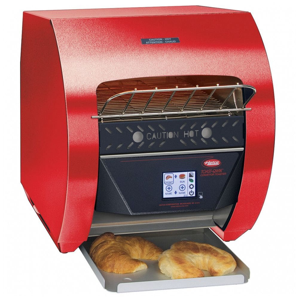 Torradeira de Esteira Hatco TQ3400 ToastQwik Vermelha com 2 Aberturas e Controles Digitais 110V, 1780W