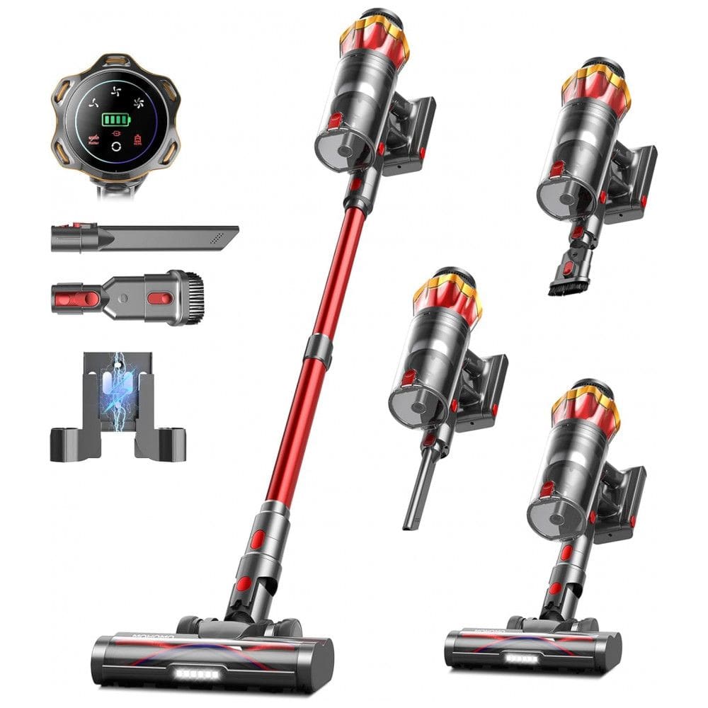 Aspirador de Pó Sem Fio MOHOMO Nova V5, 600W 50KPa 70Min de Limpeza Contínua, Filtro HEPA, Tela OLED Touch, Escova Anti-Emaranhado