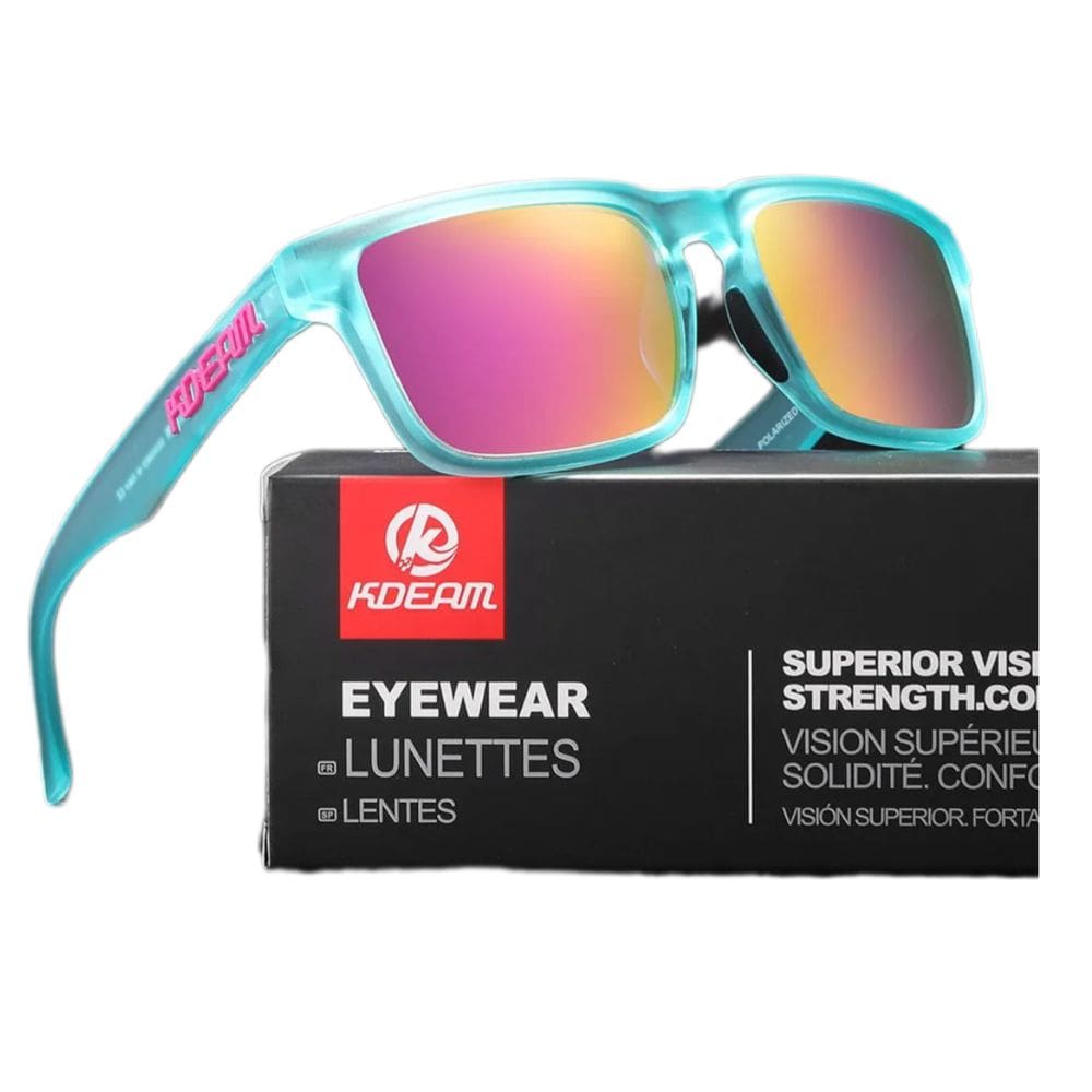 Óculos De Sol Esportivo Polarizado Kdeam C26 Mirrored Magenta