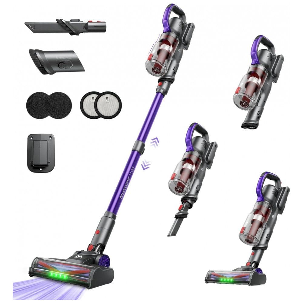 Aspirador de Pó Sem Fio AlloyMove 45KPA, Até 60 Minutos de Autonomia, Sucção Poderosa para Casa, 3 Modos de Sucção