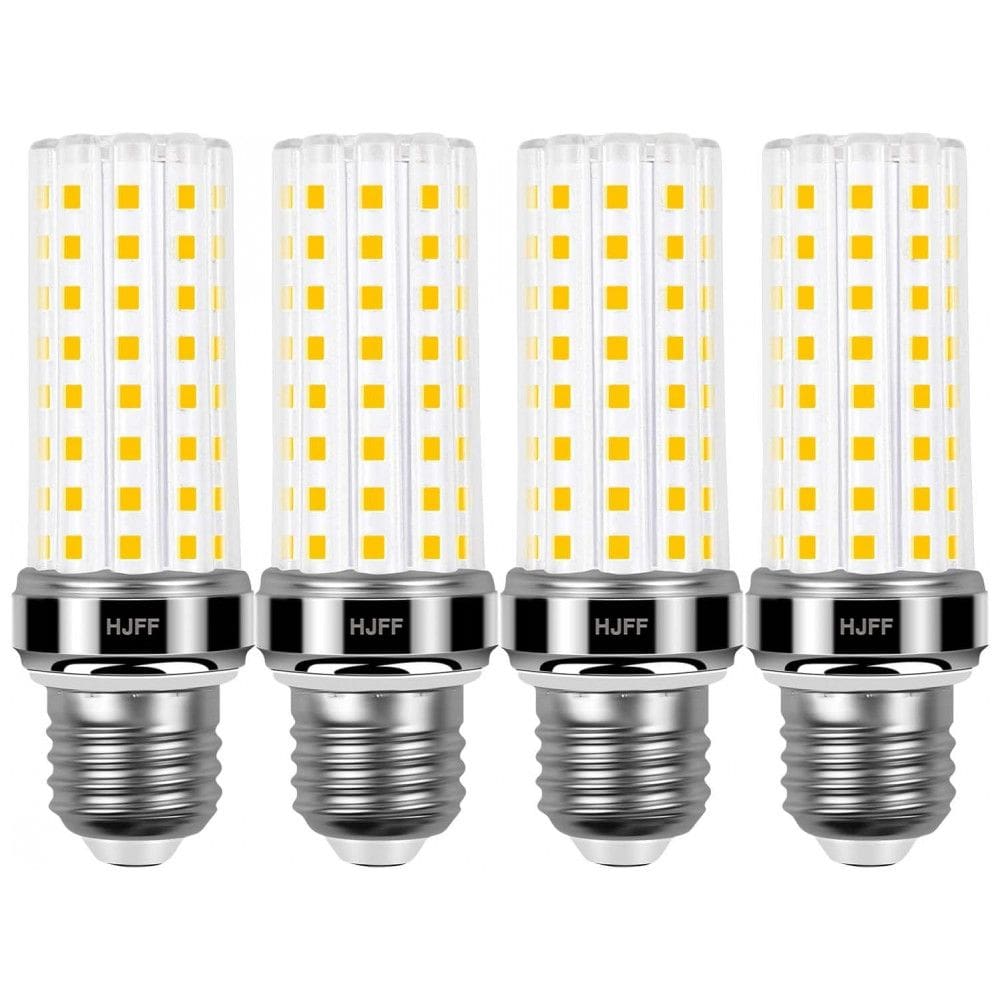 Kit 4 lâmpadas LED Corn 20W 2500 lúmens 3000K branco quente E26/E27, equivalente 200W, super brilhante, não dimmable, para casa