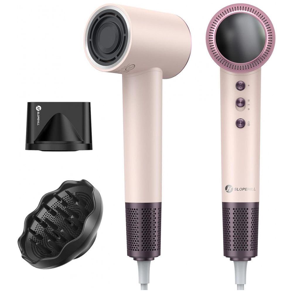 Secador de Cabelo Profissional slopehill 160.000 RPM 0,8lb UltraLeve, Tecnologia de 6 Bilhões de Íons para Redução de 98% do Frizz