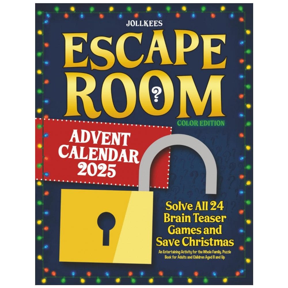 Calendário do Advento Escape Room: Resolva 24 Jogos de Quebra-Cabeça e Salve o Natal. Uma Atividade Divertida para Toda a Família. Jollkees