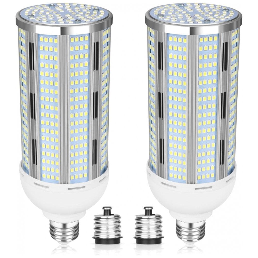 Lâmpada LED Corn 100W Elivern (2 un), 12000 lúmens, 5000K daylight, base E26/E39, super brilhante, ideal para garagem, fábrica