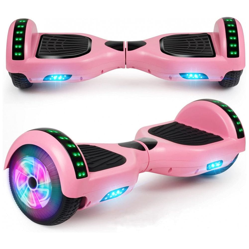 Hoverboard LIEAGLE 6,5” A005 Rosa com Rodas LED e Bluetooth para Crianças e Adultos