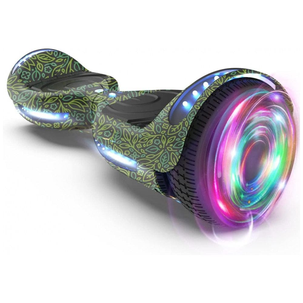 Hoverboard Certificado HS2.01 Green Life com Rodas LED Flash, Bluetooth e Luzes LED