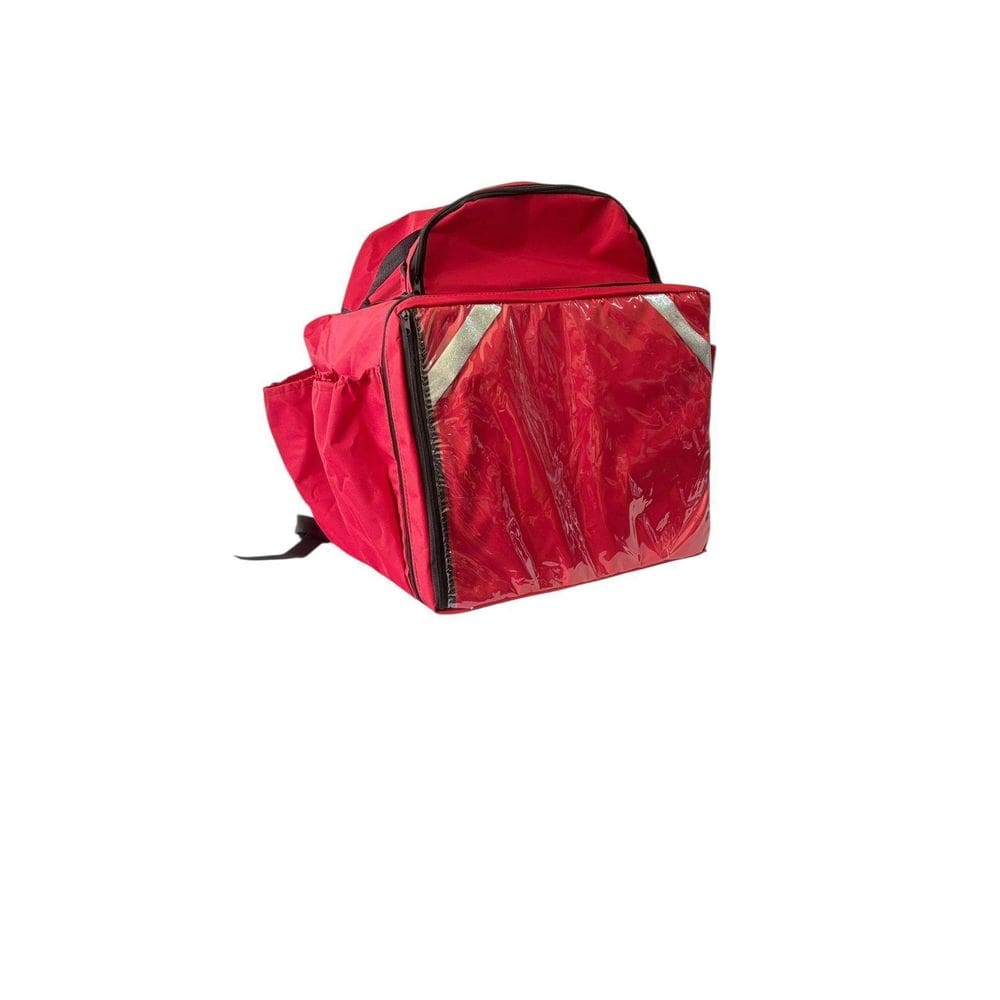 Bag Mochila Delivery Motoboy Vermelha Com Isopor Laminado