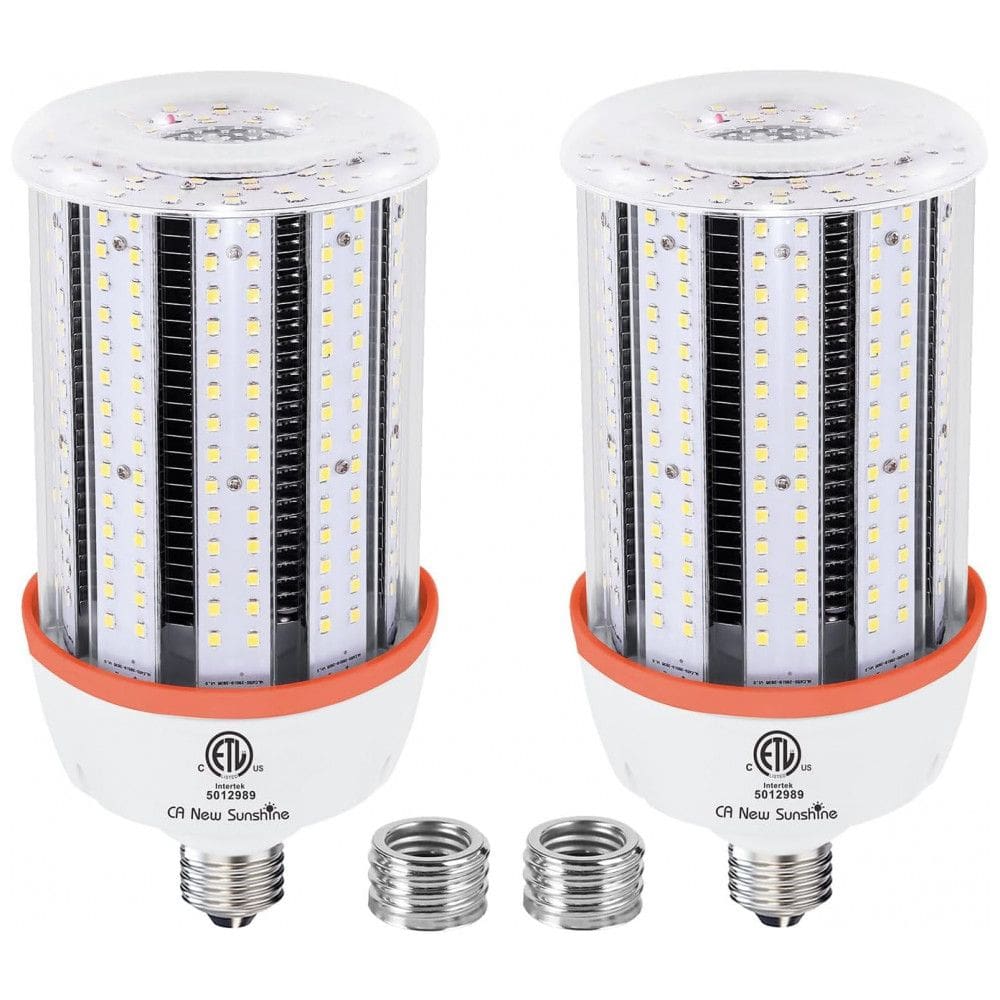 Lâmpada LED Corn 100W CA New Sunshine, 15000 lúmens, 5000K daylight, base E26/E39, alta eficiência para galpões, fábricas, oficinas