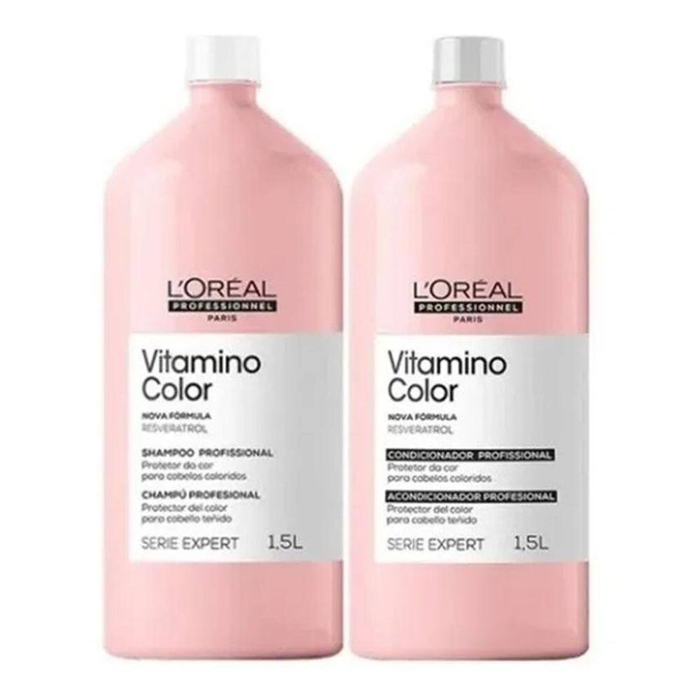 Loreal Shampoo E Condicionador 1500Ml Vitamino Color
