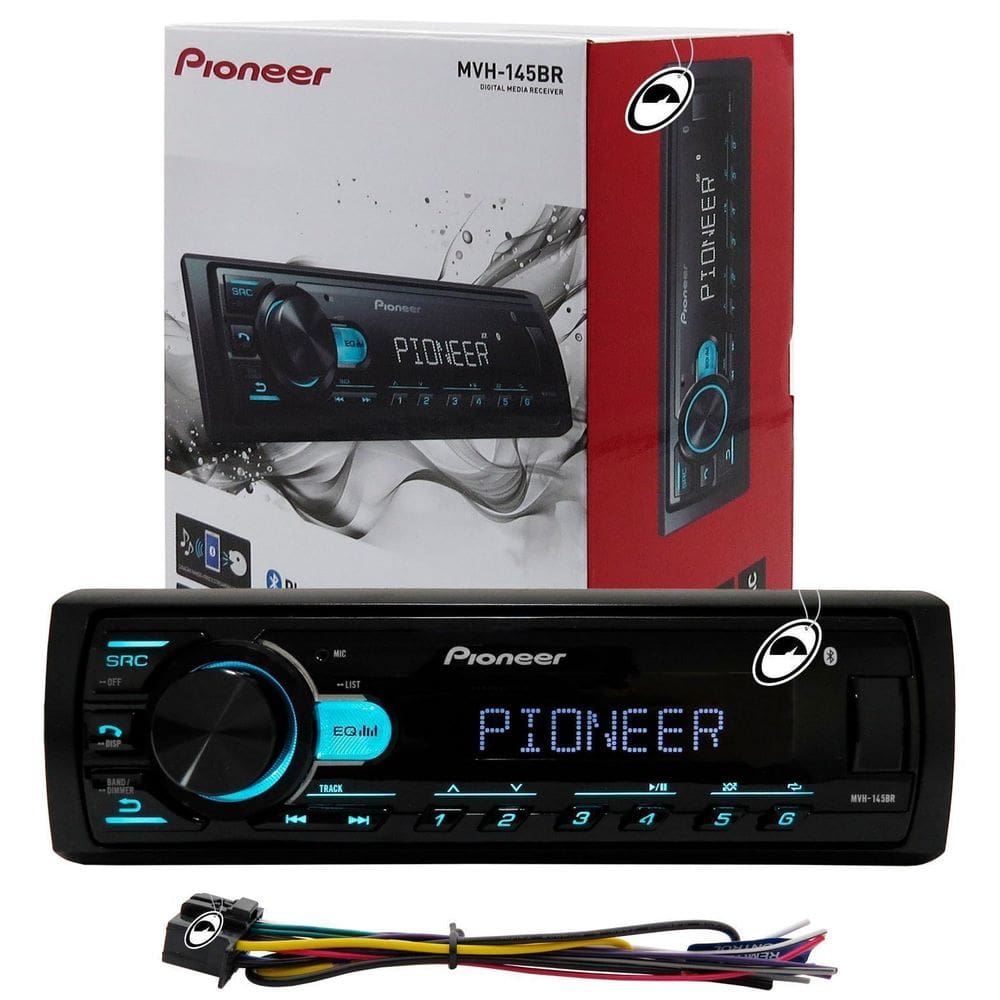Rádio Pioneer Mvh-145Br Som Automotivo Usb Bluetooth 4Canais