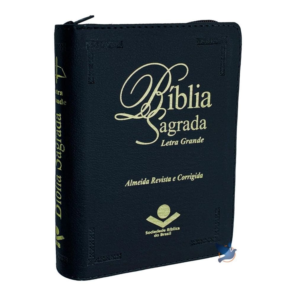 Bíblia Sagrada Lt Grande Almeida Arc Zíper Preta