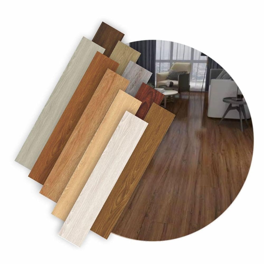 Piso Vinilico Autocolante Madeira Régua 5 M2 Imbuia Rústica