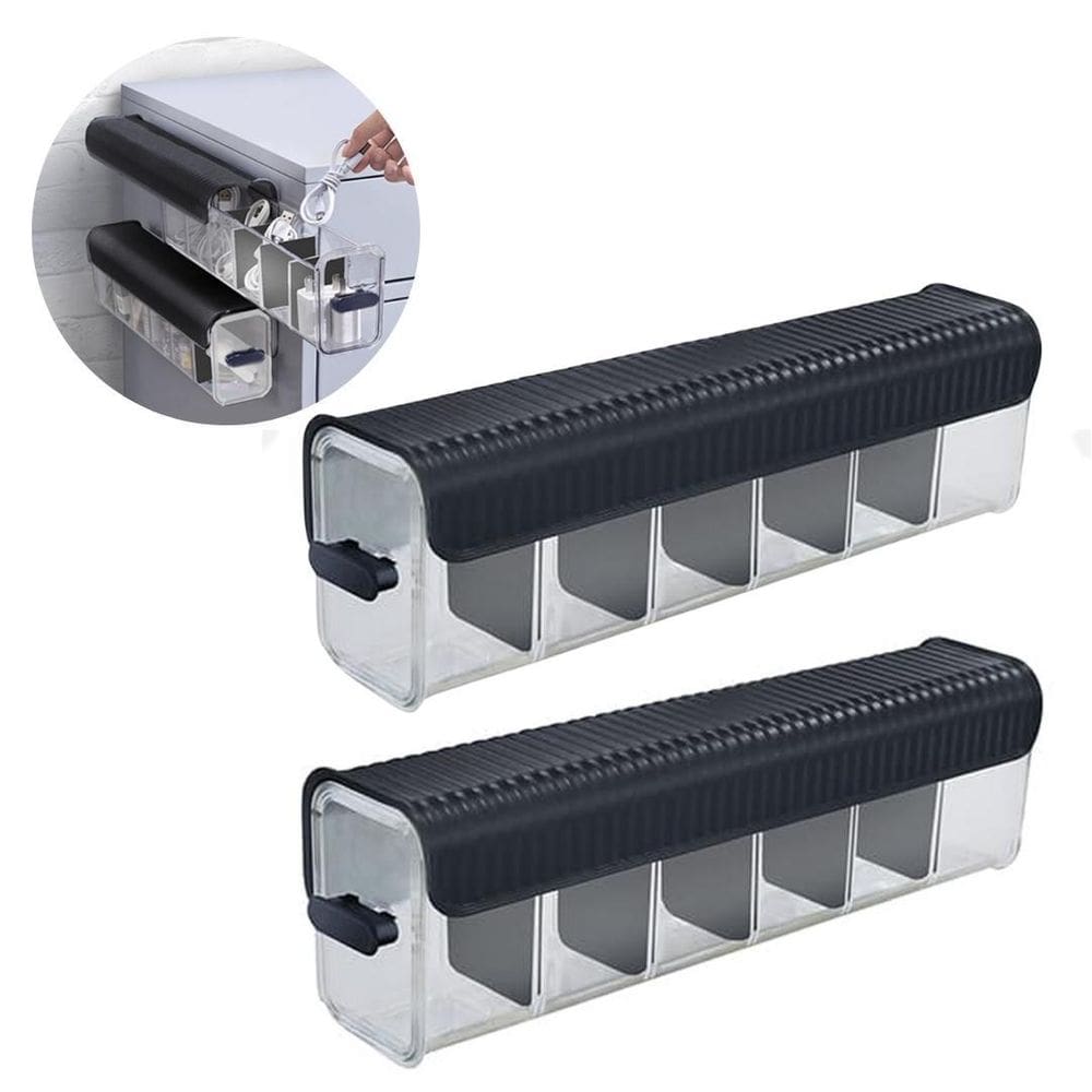 Kit 2 Organizador Gaveta Multiuso 6 Divisórias Meias Joias