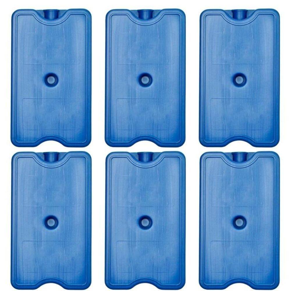 6 Placa Gelox Gelo Artificial Reutilizavel Bolsa Térmica
