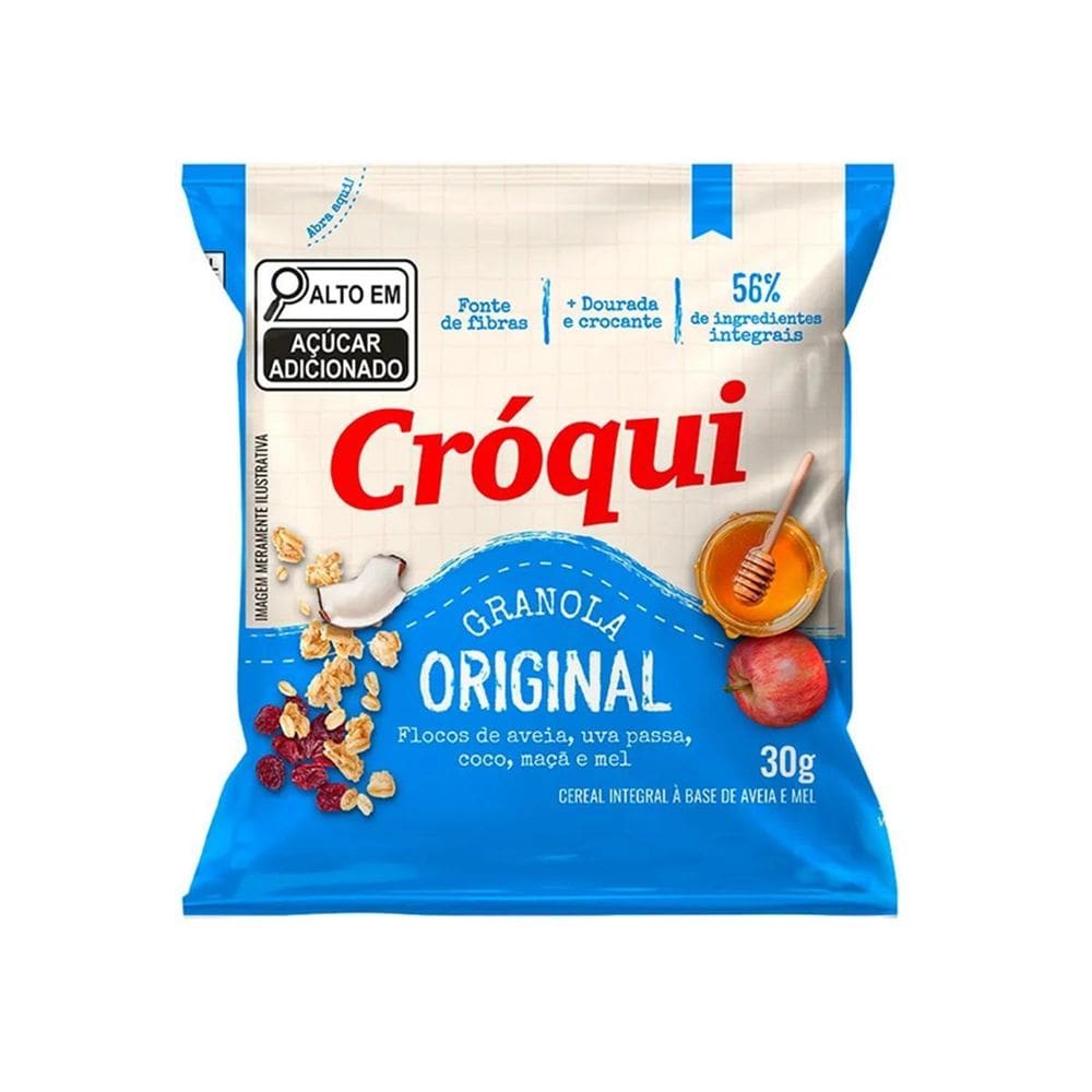 Granola Croqui Personal Sache 30G Caixa 10 Unidades