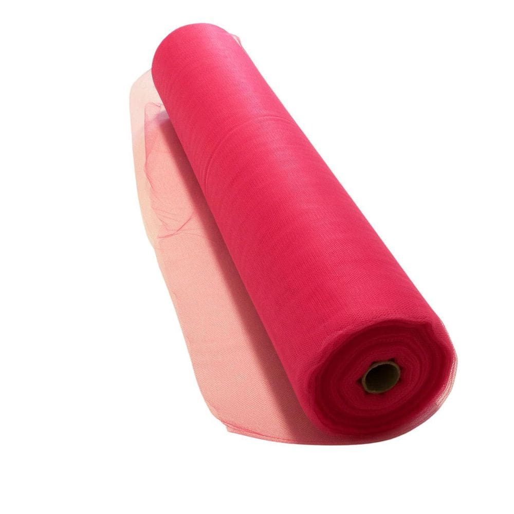 Rolo 10 Metros Tecido Tule 1,20 Mt Largura Rosa Choque